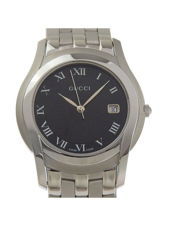 Gucci Class Stainless Steel Quartz Analog Display Black Dial Watch main image 7